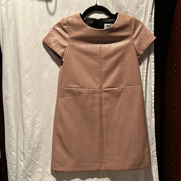 milly leather dress MILLY Haven Faux Leather Dress